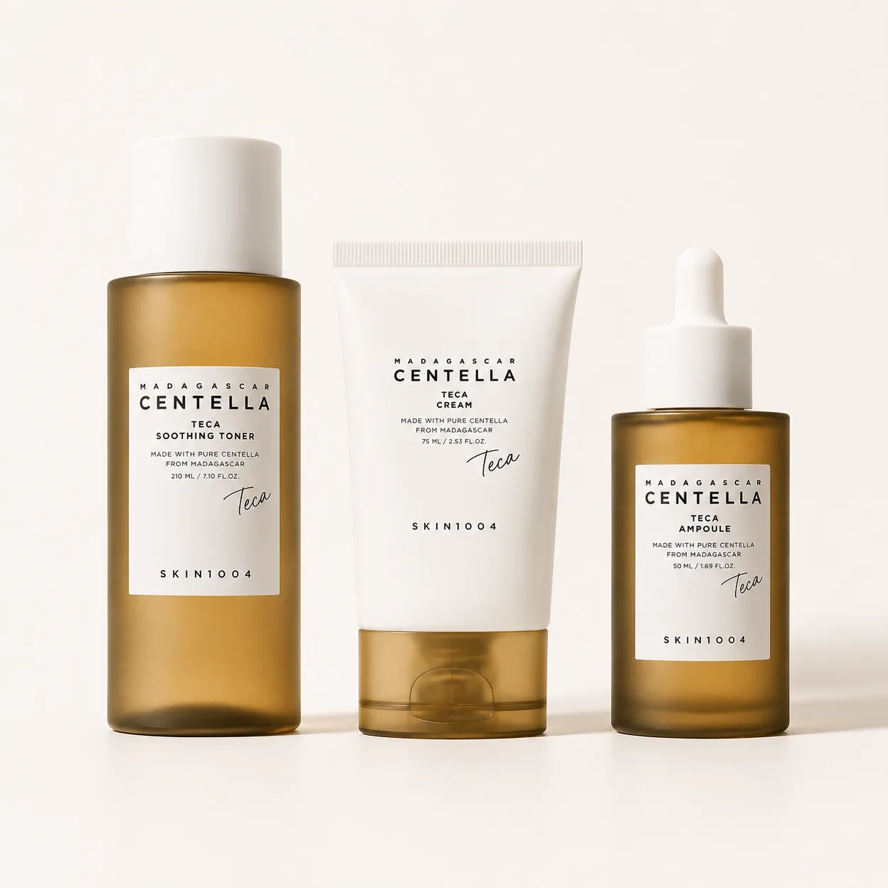 Kit Skin1004 Madagascar Centella TECA – Toner + Ampoule + Cream