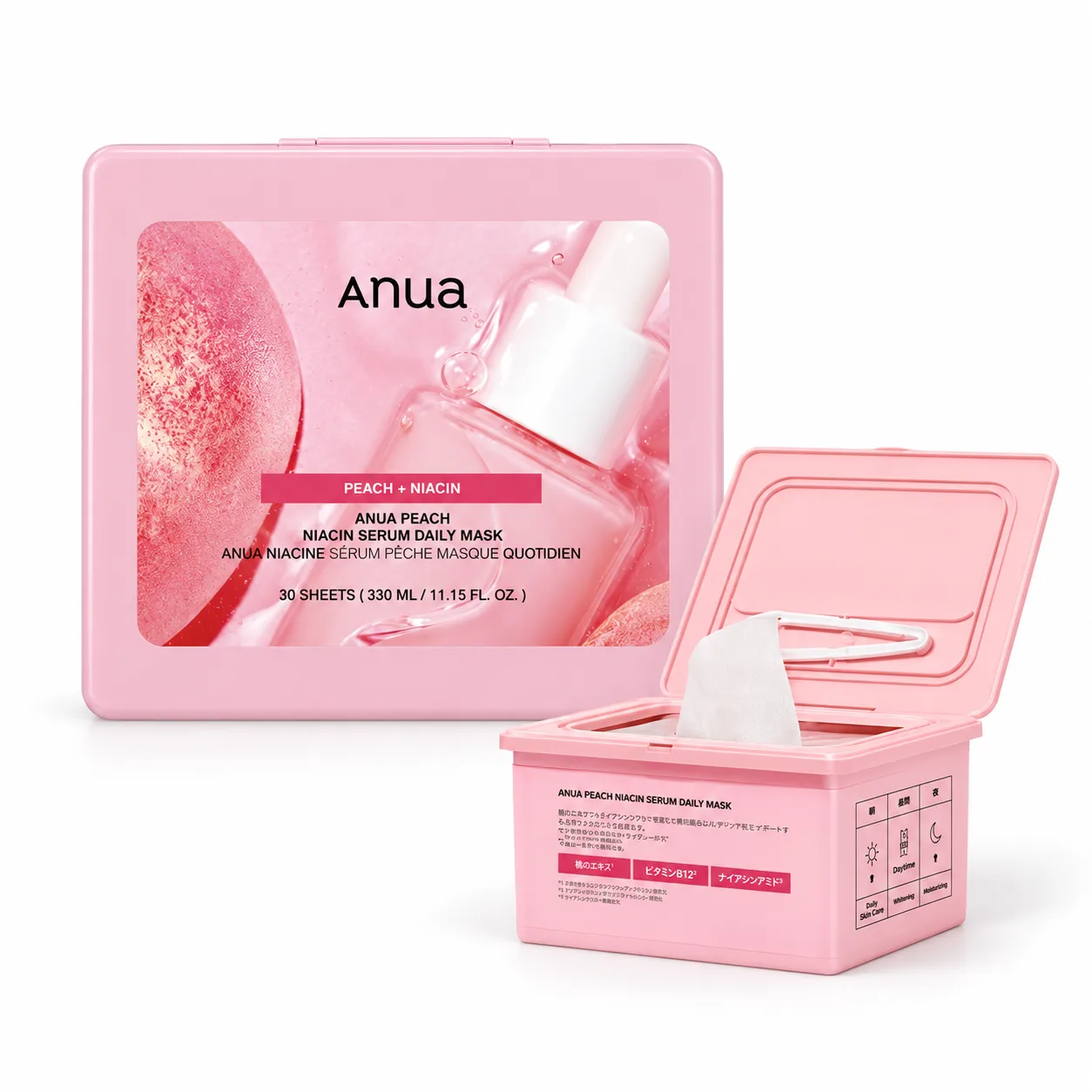 Anua Peach Niacin Serum Daily Mask 30 Sheets – 330ml